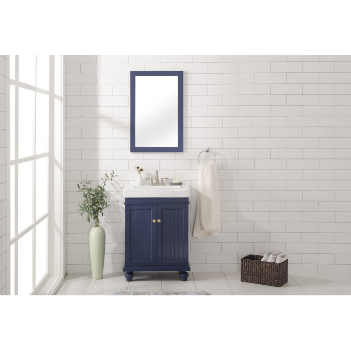 Highland Dunes Gruber 24'' Freestanding Single Bathroom Vanity with